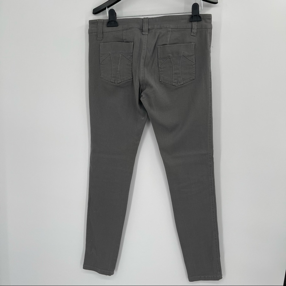 Tripp NYC Gray Low Rise Button Fly Skinny Jeans​ - Picture 2 of 13